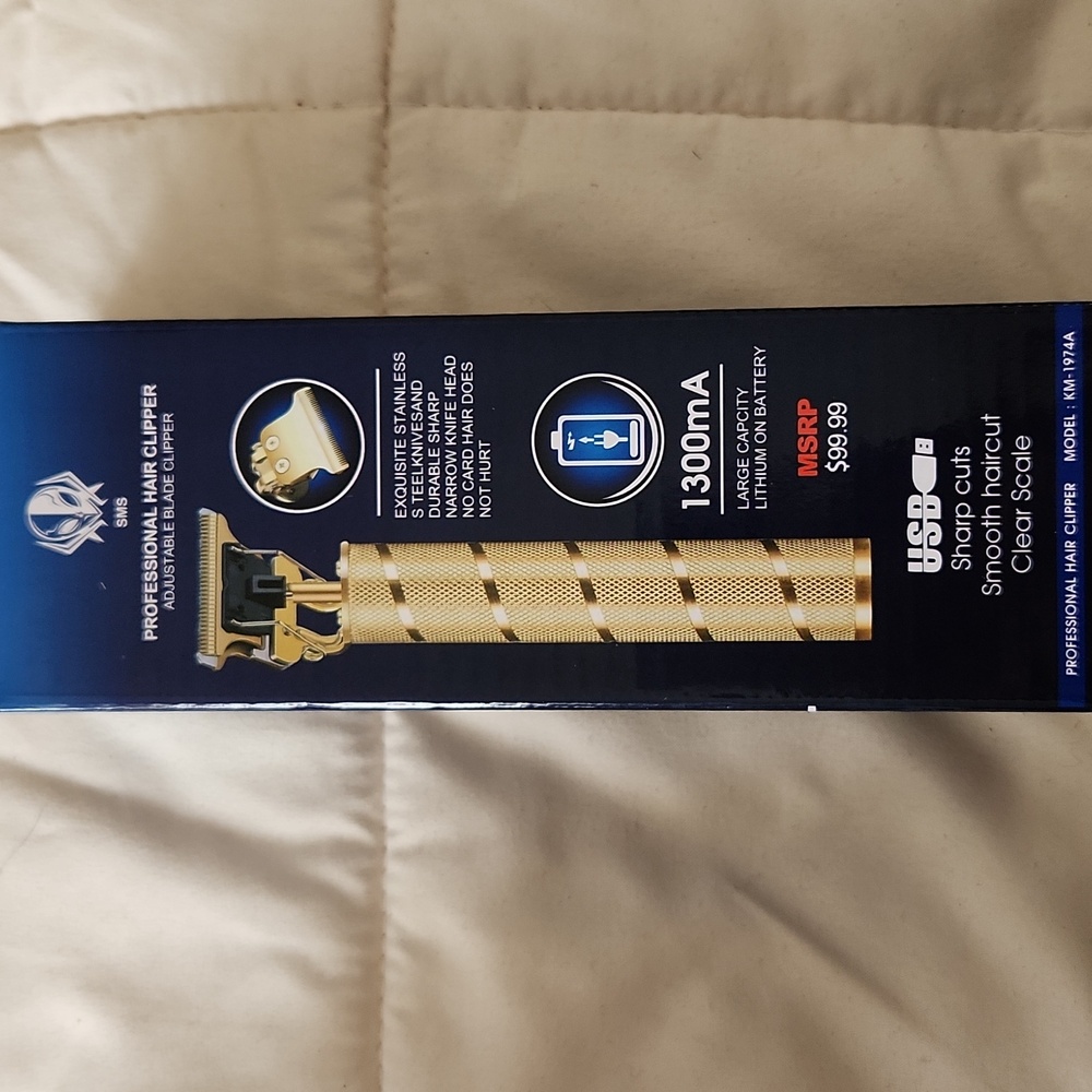 Gold Professional Hair Clipper NWT